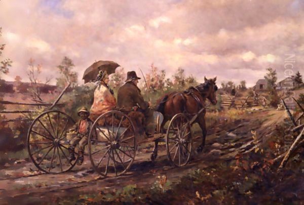 Sight Of Home Oil Painting by Edward Lamson Henry