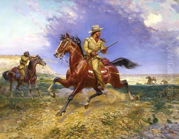 Texas Jack Oil Painting by Louis Maurer