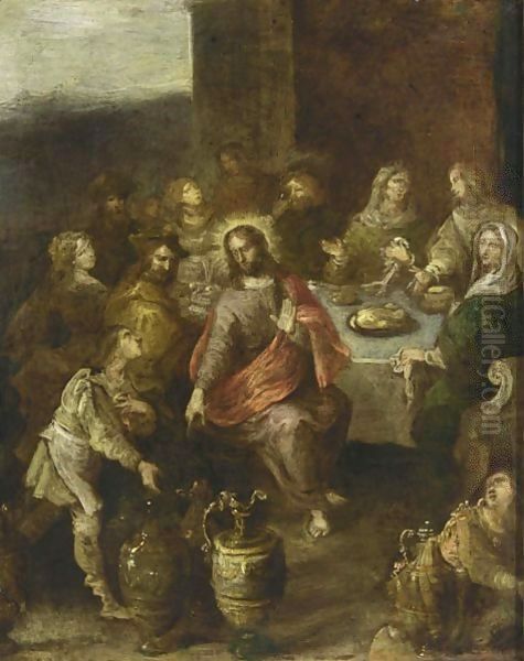 The Marriage At Cana Oil Painting by Frans II Francken