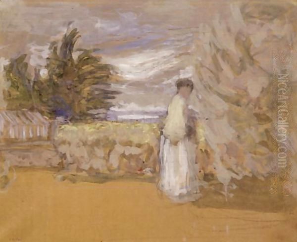 Femme Au Jardin Oil Painting by Jean-Edouard Vuillard