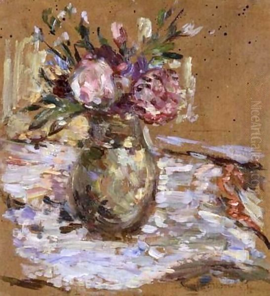 Bouquet De Fleurs Oil Painting by Jean-Edouard Vuillard