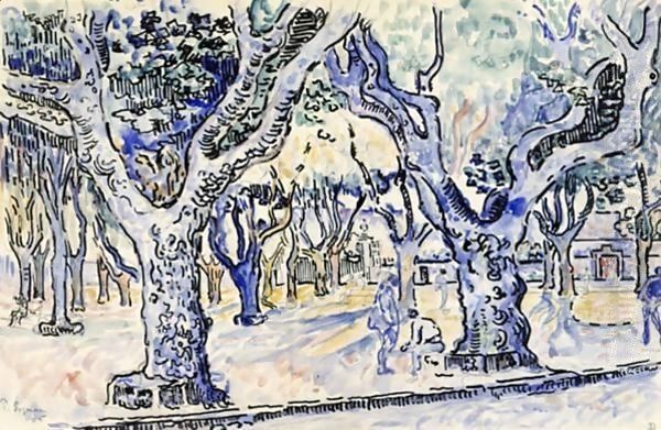 La Place Des Lices A St. Tropez Oil Painting by Paul Signac