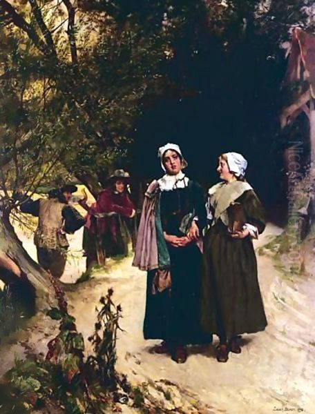 The Passing Glance Oil Painting by Edgar Bundy