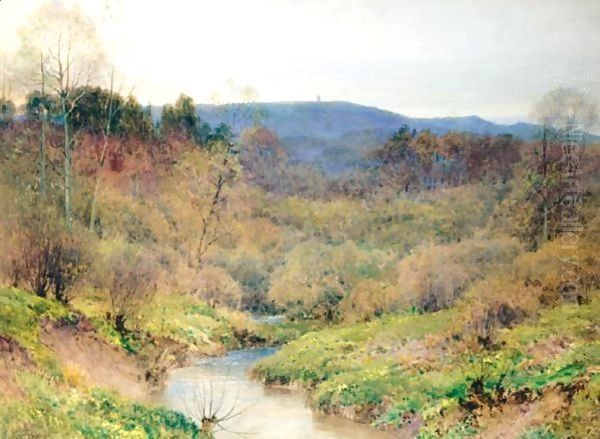 Springtime Oil Painting by Harry Sutton Palmer