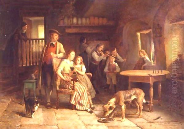 Family Time Oil Painting by Theodore Gerard