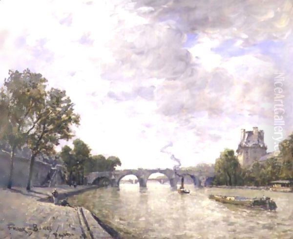 Les Quais De La Seine A Paris Oil Painting by Frank Myers Boggs