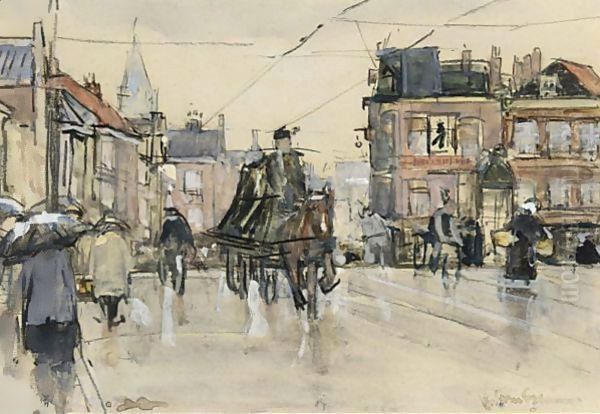 The Wagenbrug, The Hague Oil Painting by Floris Arntzenius