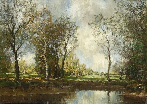 The Vordense Beek 2 Oil Painting by Arnold Marc Gorter