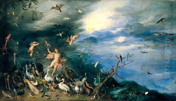 The Element Of Air Oil Painting by Jan Brueghel the Younger