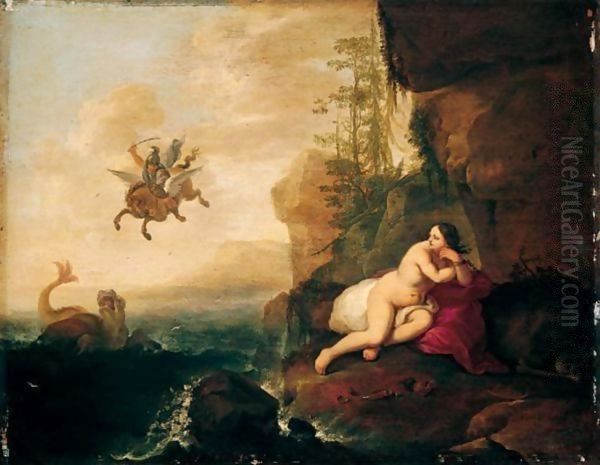 Perseus And Andromeda Oil Painting by Abraham van Cuylenborch