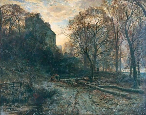 The Wood Collectors Oil Painting by Samuel Bough