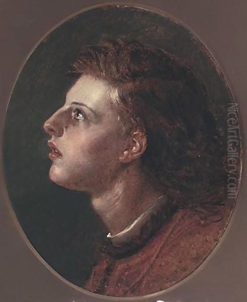 Portrait Of A Young Man Oil Painting by Sir Joseph Noel Paton