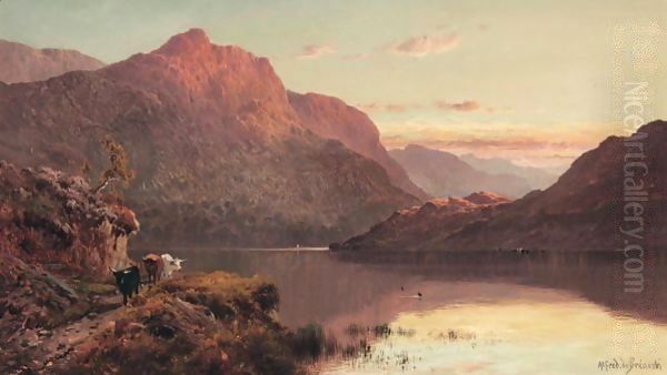 The Banks And Braes O' Bonny Doon Oil Painting by Alfred de Breanski