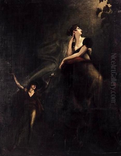 Romeo And Juliet Oil Painting by Johann Henry Fuseli