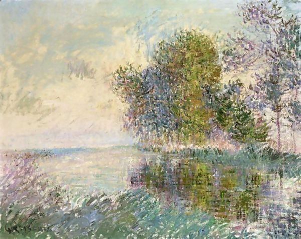 Bords De Riviere, Normandie Oil Painting by Gustave Loiseau