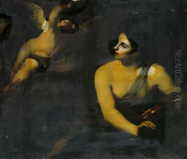 An Allegory Of Painting Oil Painting by Massimo Stanzione