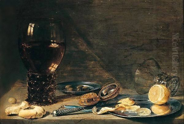 Still life a roemer Oil Painting by Pieter Claesz.