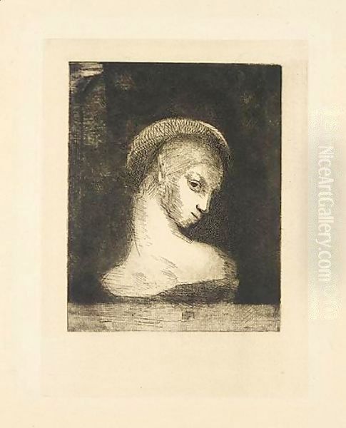 Perversite Oil Painting by Odilon Redon