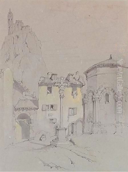 Le Puy, France Oil Painting by John Ruskin