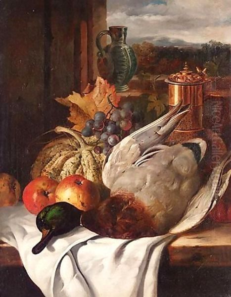 Mallard Still Life Oil Painting by Edward Ladell