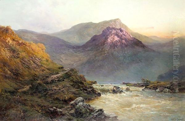 The Brander Pass N.B. Oil Painting by Alfred de Breanski