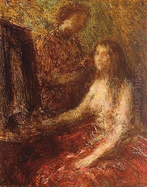 La Toilette 2 Oil Painting by Ignace Henri Jean Fantin-Latour