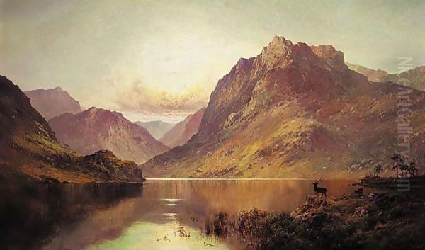 Ben Nevis At Sunrise Oil Painting by Alfred de Breanski