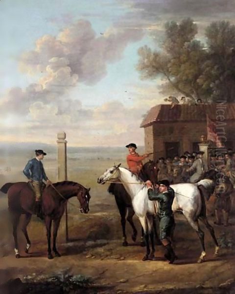 Before The Start Of The Gold Cup Oil Painting by John Wootton