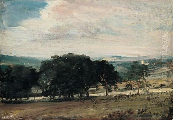 Dedham Vale 2 Oil Painting by John Constable