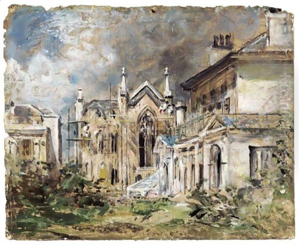 The Gothic House, Sillwood Place, Brighton Oil Painting by John Constable