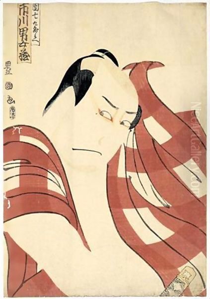 L'Acteur Ichikawa Omezo I Dans Le Role De Danshichi Kurobei Oil Painting by Utagawa Toyokuni