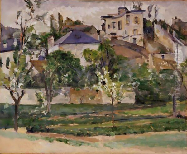 Le Potager De Pissarro A Pontoise Oil Painting by Paul Cezanne