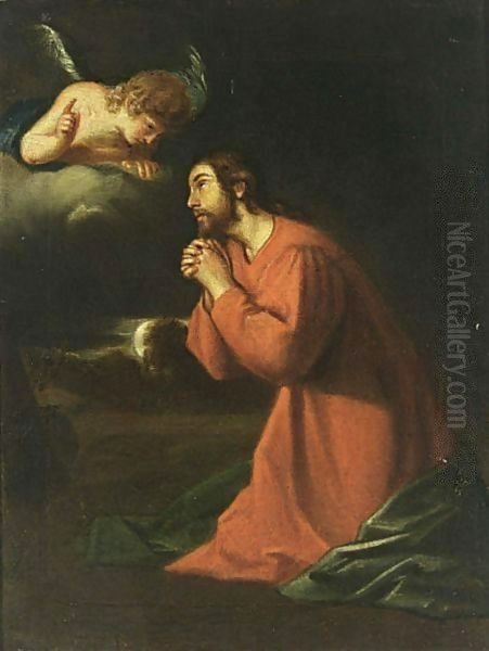 The Agony In The Garden Oil Painting by German Unknown Masters