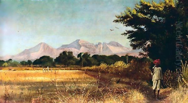 Bar Jadh Ranje, Najsick, Central India Oil Painting by George Howard