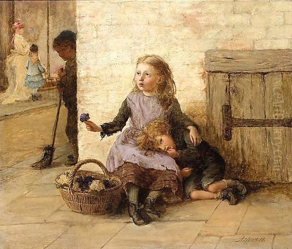 'Tis A Very Good World Oil Painting by Alice Mary Havers