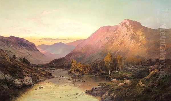 From The Bramber Pass Oil Painting by Alfred de Breanski