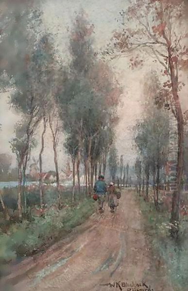 Rijsoord Oil Painting by William Kay Blacklock