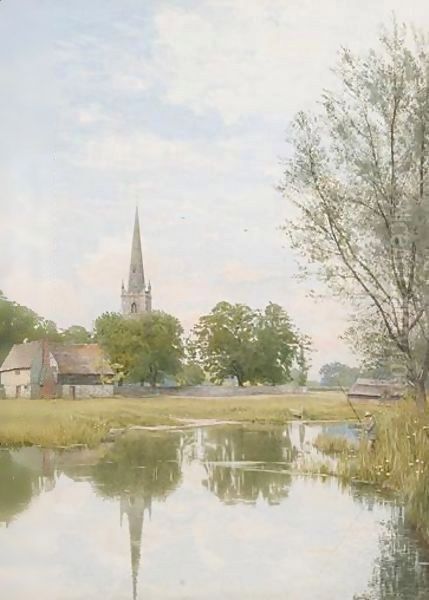 Peterborough Landscape Oil Painting by William Fraser Garden