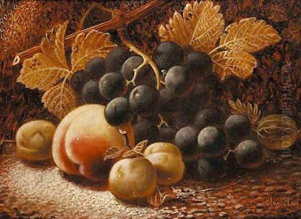 Still Life Study Of Fruit Oil Painting by Oliver Clare