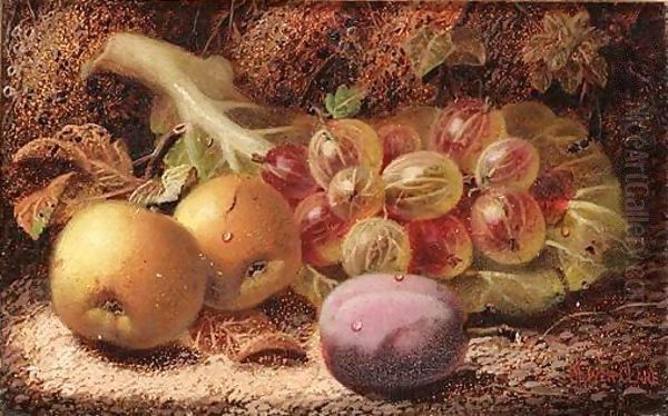 Still Life Of Fruit Oil Painting by Oliver Clare