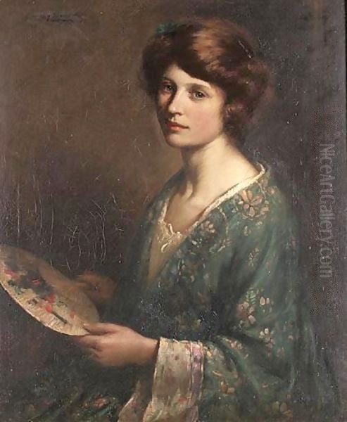 The Blue Kimono Oil Painting by William Kay Blacklock