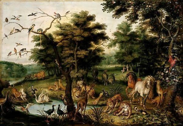 The Earthly Paradise Oil Painting by Jan Brueghel the Younger