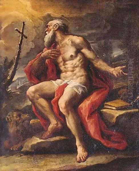 The Penitent Saint Jerome Oil Painting by Paolo di Matteis