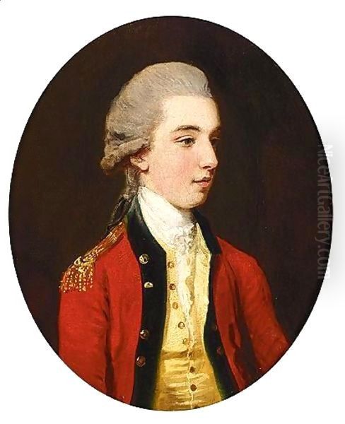 Portrait Of Ensign Innes Oil Painting by John Downman