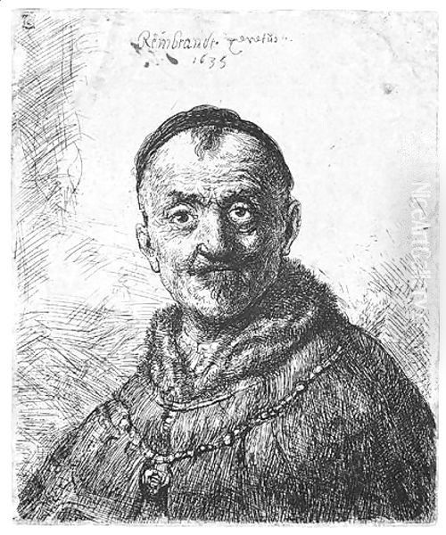 The First Oriental Head Oil Painting by Rembrandt Van Rijn