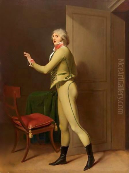 Portrait De L'Acteur Elleviou Jouant Le Prisonnier Oil Painting by Louis Leopold Boilly