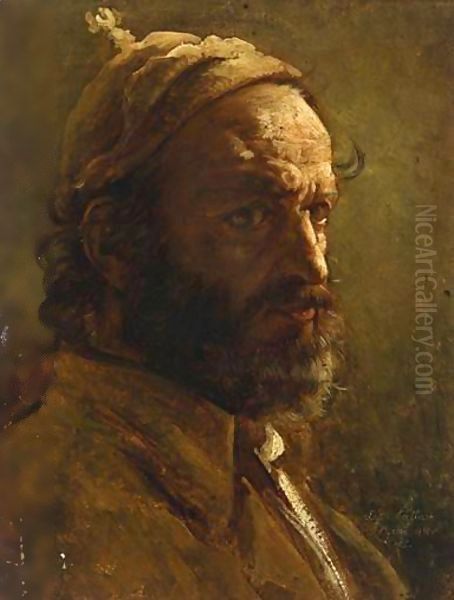 Portrait D'Homme Oil Painting by Louis-Vincent-Leon Palliere