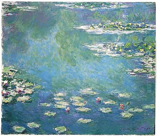 Nympheas 4 Oil Painting by Claude Oscar Monet