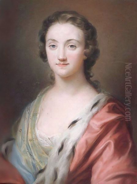 Portrait Of A Lady, Said To Be Henrietta Conyers Oil Painting by Francis Cotes