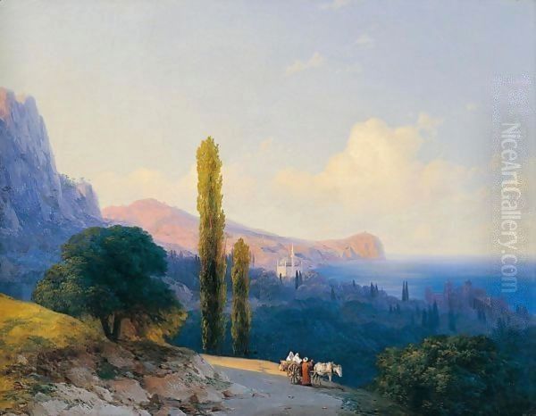 The Coast Of The Dardanelles Oil Painting by Ivan Konstantinovich Aivazovsky